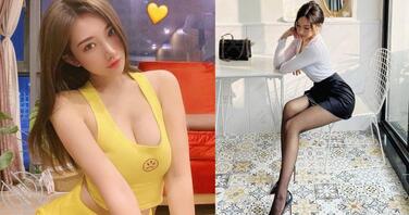 「黑丝美腿」主人是她！170 cm 辣模「乔宝宝」还有吸睛饱满的美乳